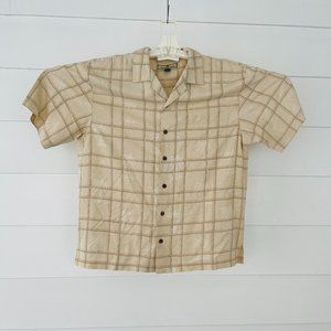 Tommy Bahama 100% Silk Short Sleeve Salt Life Hawaiian Men’s Shirt Large